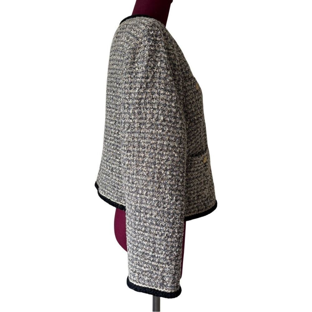 J. Crew Collection Louisa lady jacket Blazer size 16 tinsel tweed Wool Blend Me - Picture 11 of 15